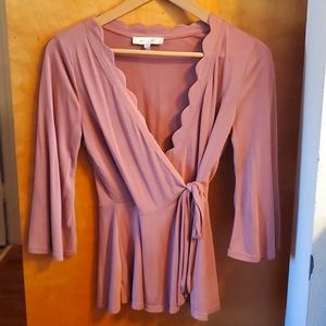 Anthropologie Eri&Ali Pink Blouse